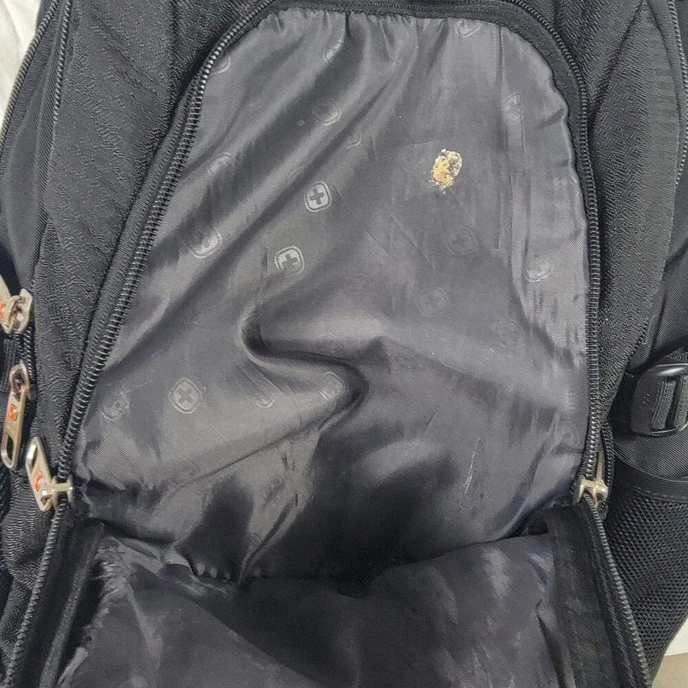 SwissGear 3101 Laptop Backpack Black Gray Travel Bag Casual School Outdoors